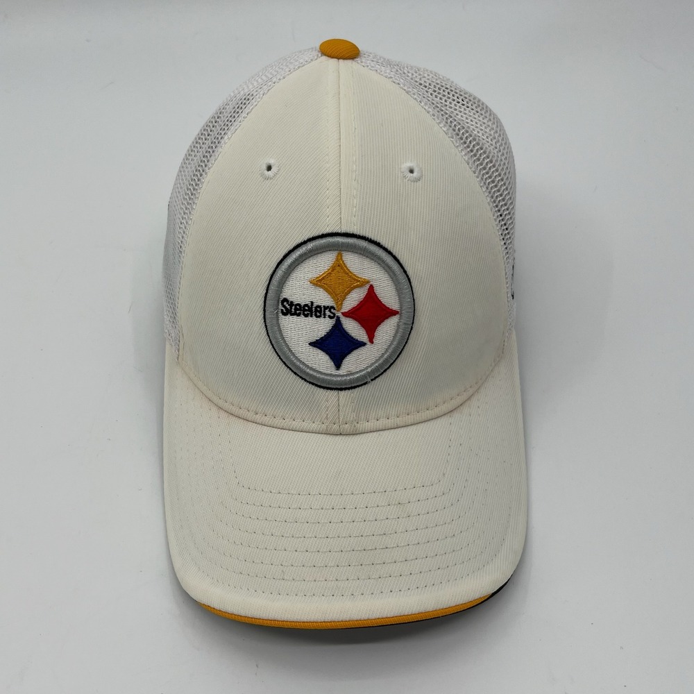 Reebok Pittsburgh Steelers Hat Unisex OS Mesh Baseball Cap NFL Equipment Logo